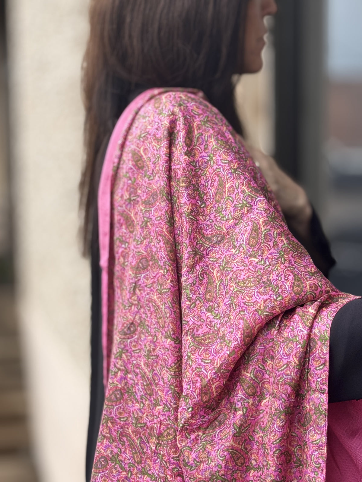 Aarya Upcycled Sari Reversible Shawl