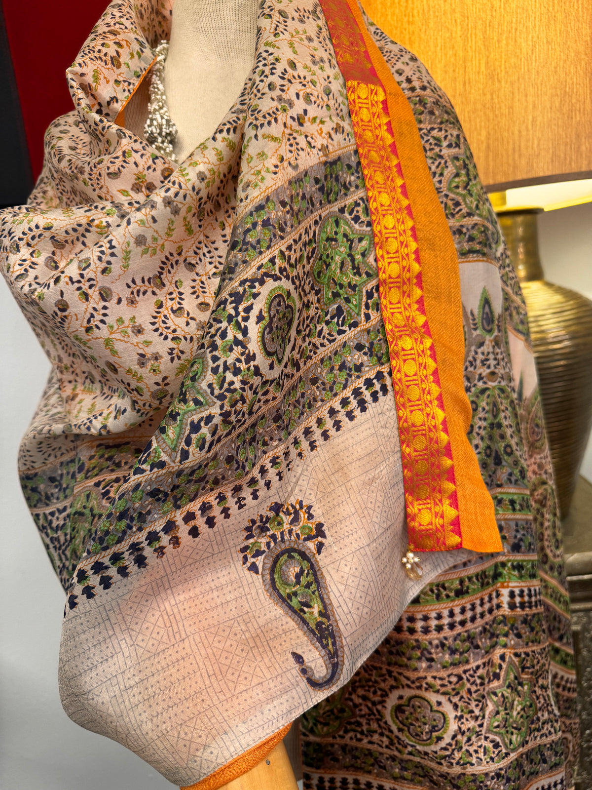 Hansa Upcycled Sari Reversible Shawl