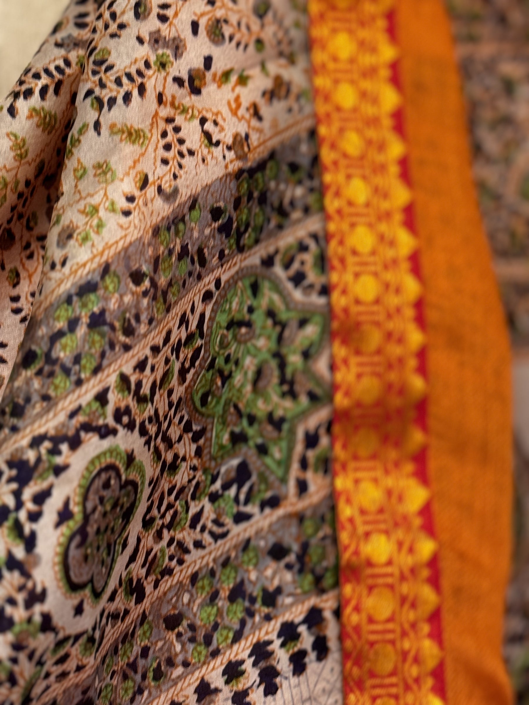 Hansa Upcycled Sari Reversible Shawl