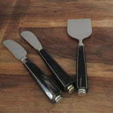 Black Horn Cheese Knife S/3
