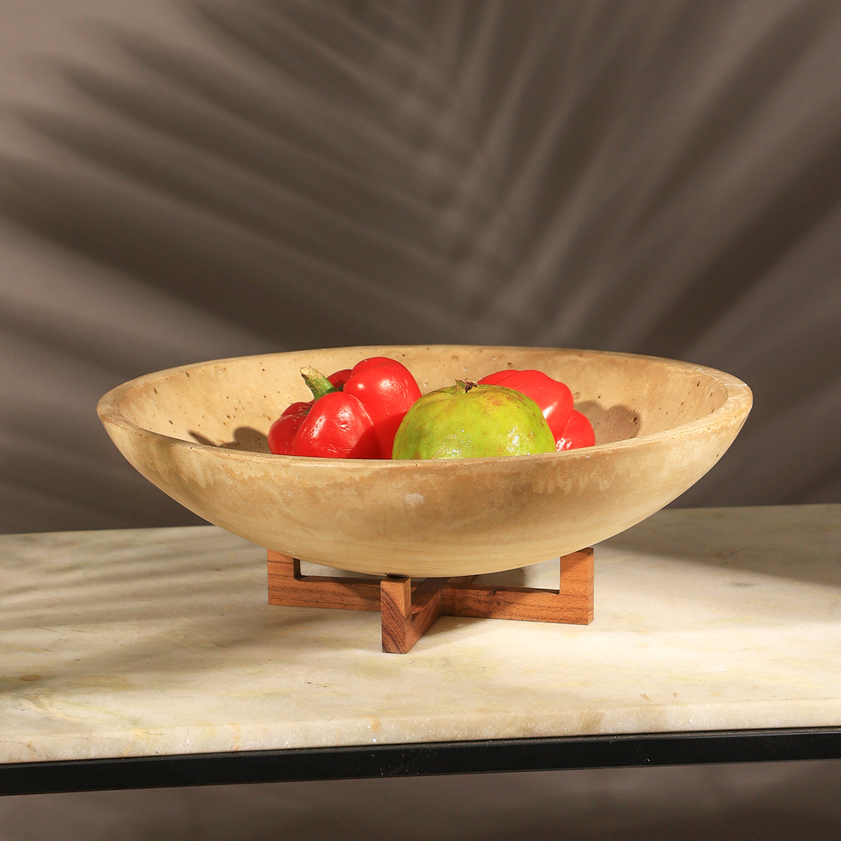 Flex Bowl with Wooden Stand