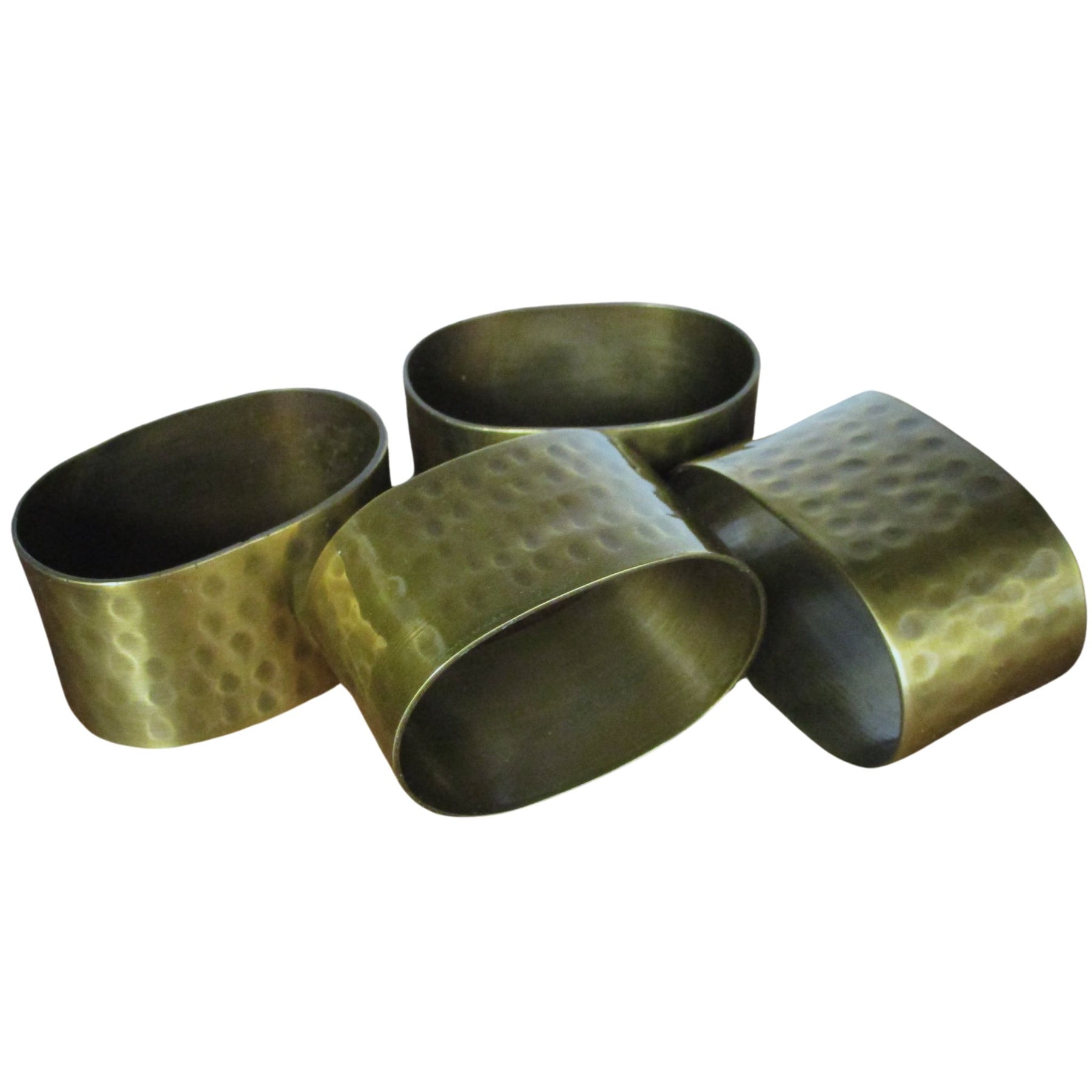 Brass Napkin Rings - Hammered