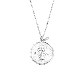 Gemini Necklace With Birth Stone Charm